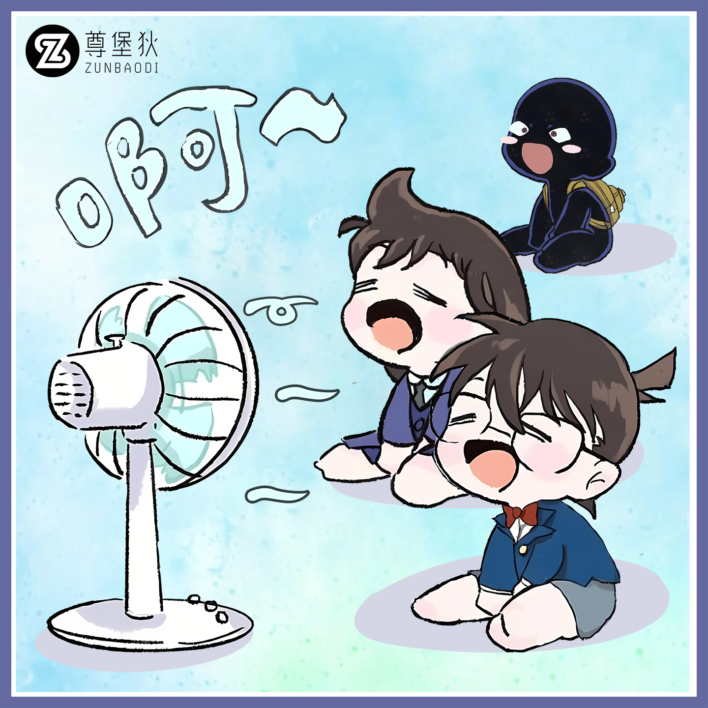名侦探柯南联名薪尽自然凉短袖