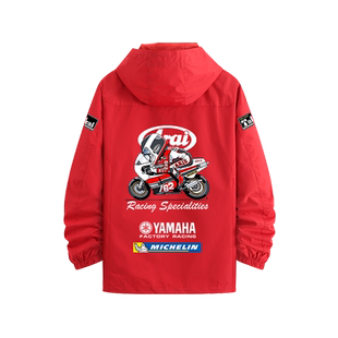 arai联名shoei头盔摩托车重机车骑行服秋冬防风冲锋衣外套夹克男