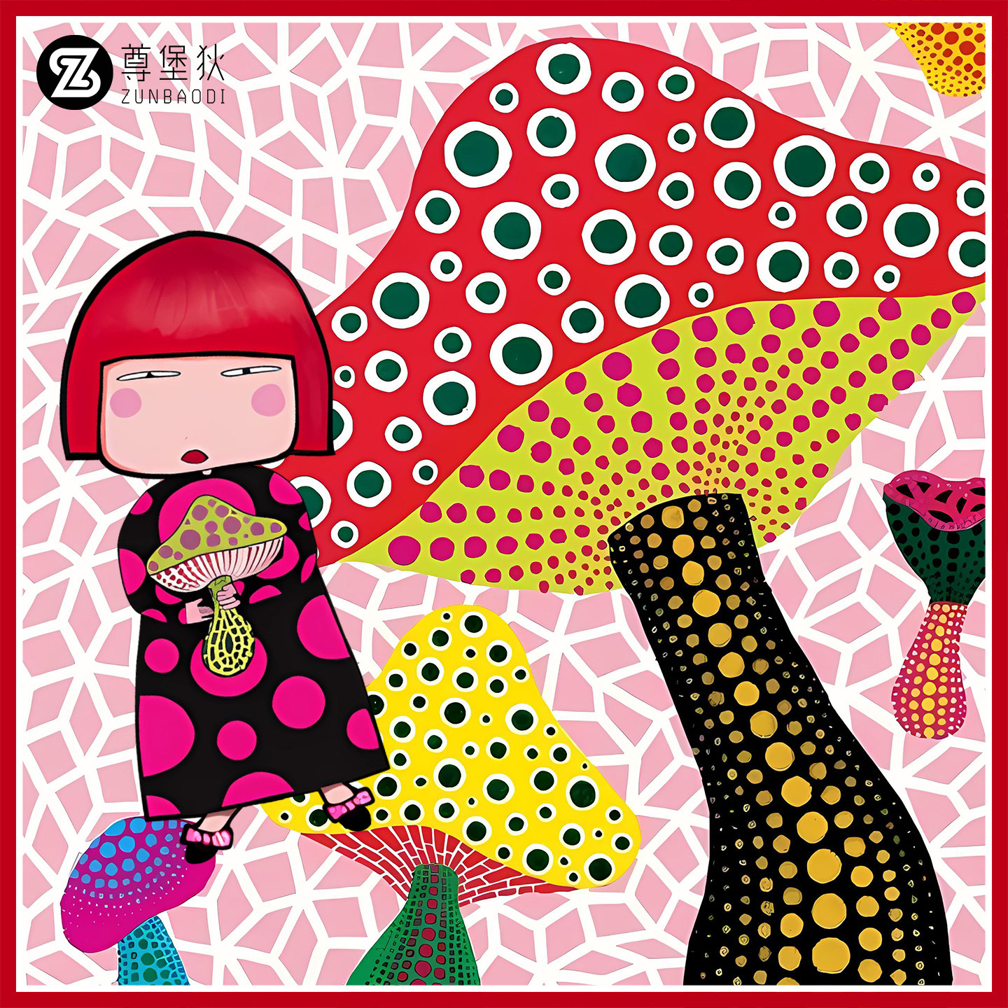 草间弥生周边T恤Yayoi Kusama日系南瓜圆点蘑菇波普艺术男女短袖