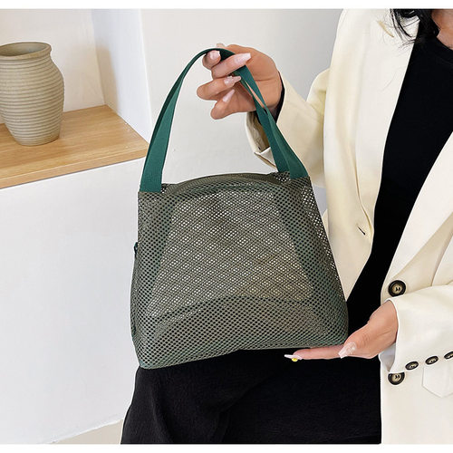 欧睿格大容量拉链网眼包