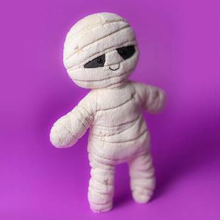 英国搞怪木乃伊鲍勃毛绒玩具礼物娃娃安抚玩偶装饰女生万圣节礼物