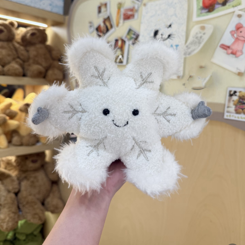 英国趣味雪花毛绒玩具娃娃公仔