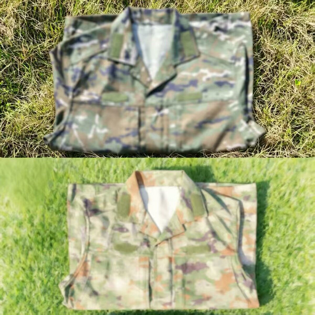 新款原厂绿色夏季迷彩服户外蛙训练服防刮耐磨工作服单上衣裤子