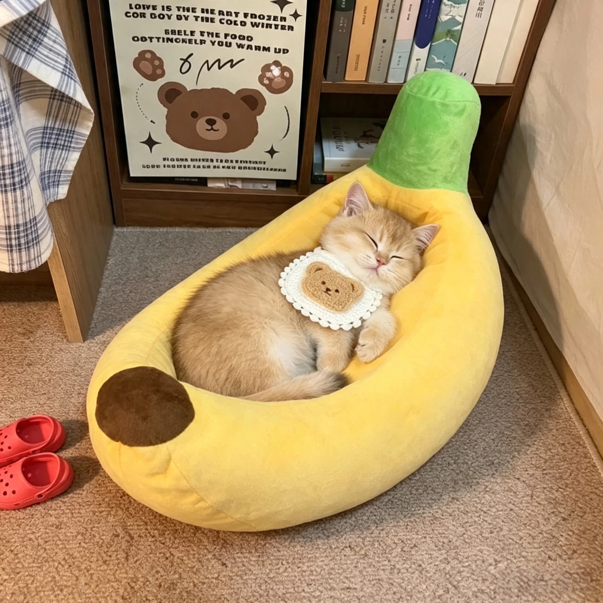 猫窝四季通用香蕉窝加厚保暖垫子