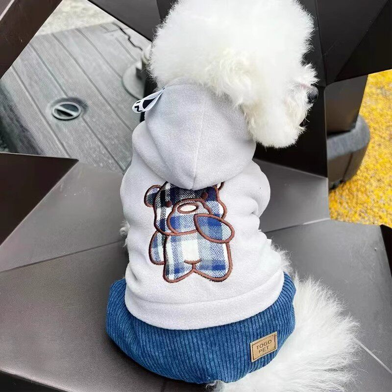 秋冬款宠物狗狗保暖四脚服防掉毛