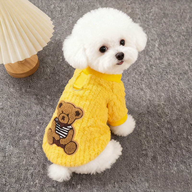 狗狗衣服秋冬款可牵引卫衣保暖