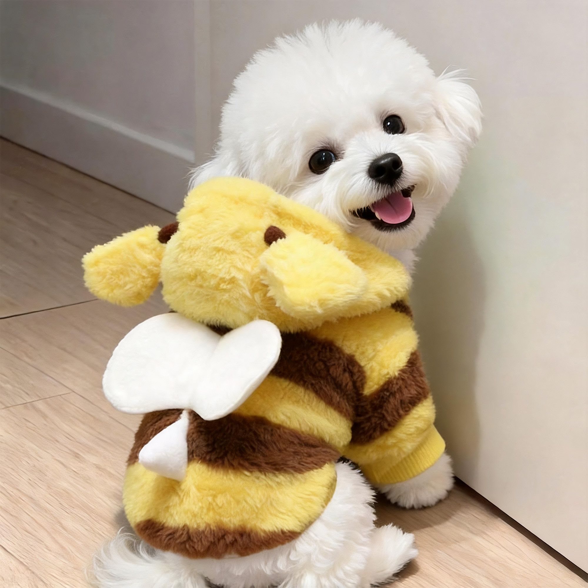狗狗衣服秋冬款加绒保暖蜜蜂卫衣
