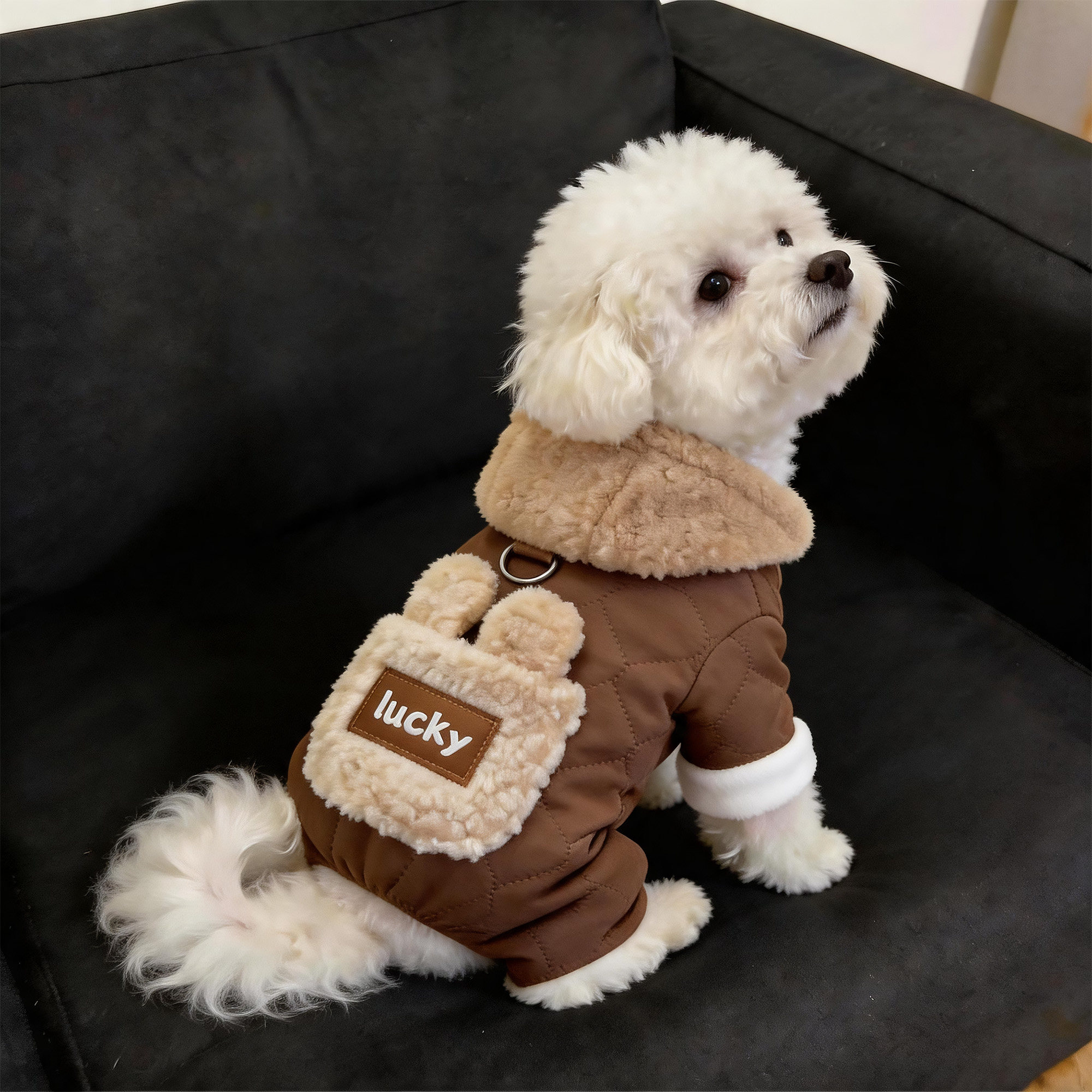 小狗狗衣服冬装加厚保暖四脚棉服
