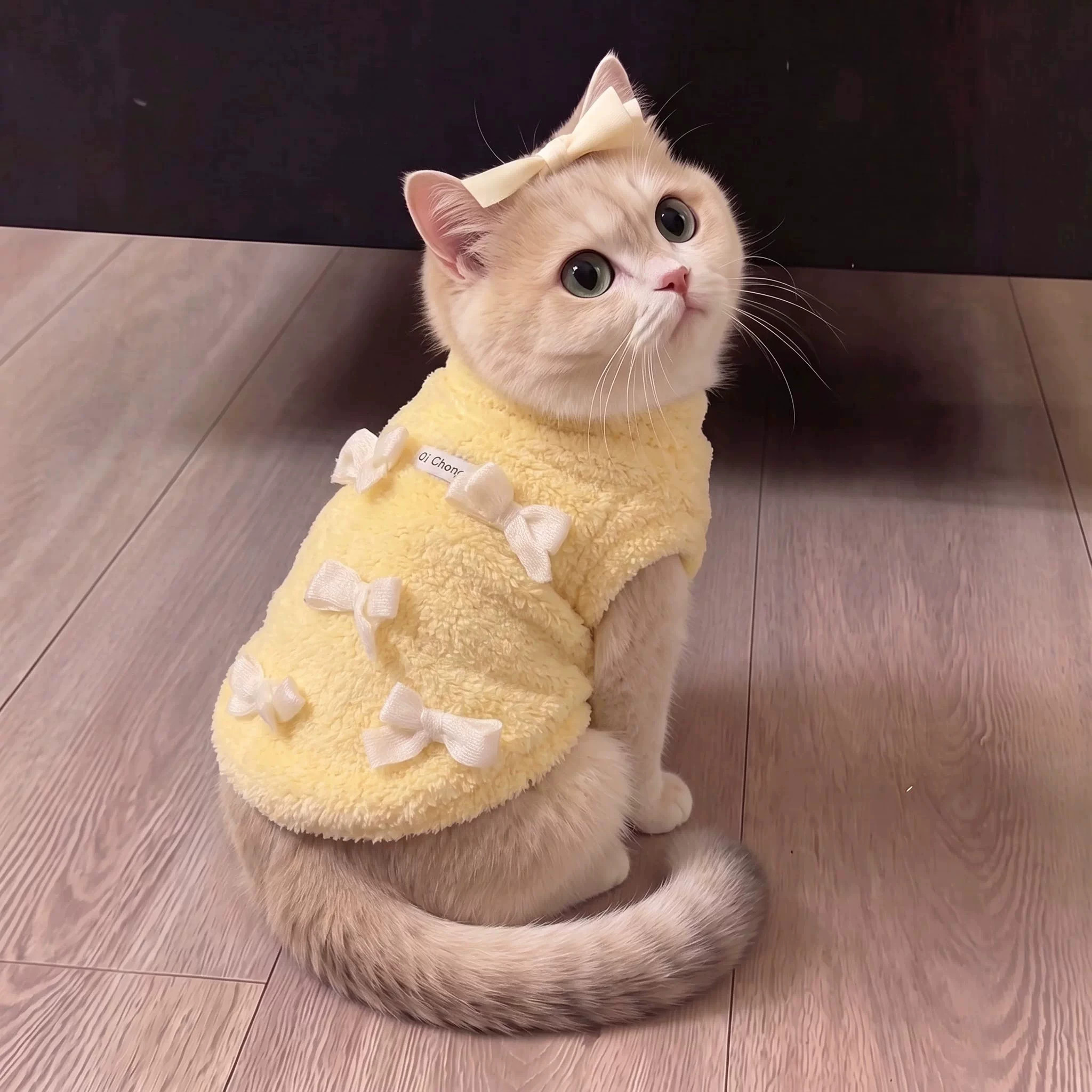 猫咪衣服秋冬新款保暖背心柔软舒适金渐层布偶幼猫宠物狗狗防掉毛