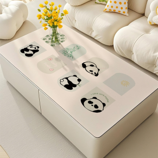客厅茶几桌垫防水防油防烫皮革餐桌布轻奢高级感免洗茶几保护垫子