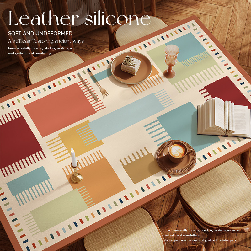 美式餐桌垫免洗防油防水防烫高级感桌布pvc垫桌面保护垫茶几台布,居家布艺,桌布,淘宝优惠券,粉丝福利购,淘宝优惠卷