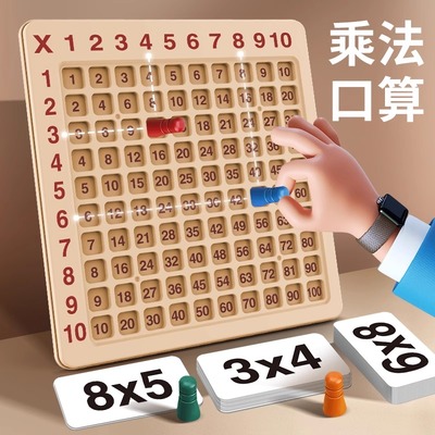 二年级教具九九乘法口诀表桌游盘