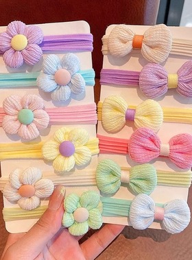 毛巾圈儿童发绳不伤发扎头绳女童橡皮筋发圈头饰小女孩扎马83018