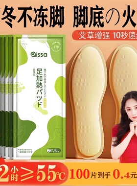 发热鞋垫自发热免充电加热艾草鞋垫脚底可行走暖足官方正品暖脚宝
