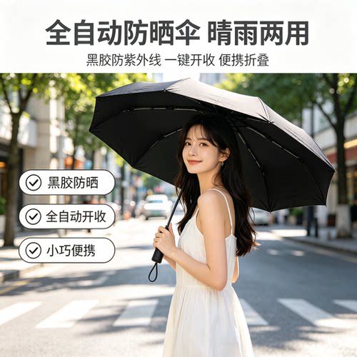 【品牌直降捡漏】全自动折叠雨伞