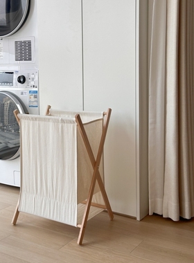 日式折叠脏衣篮家用脏衣服收纳筐浴室脏衣篓卧室放脏衣服的收纳篮