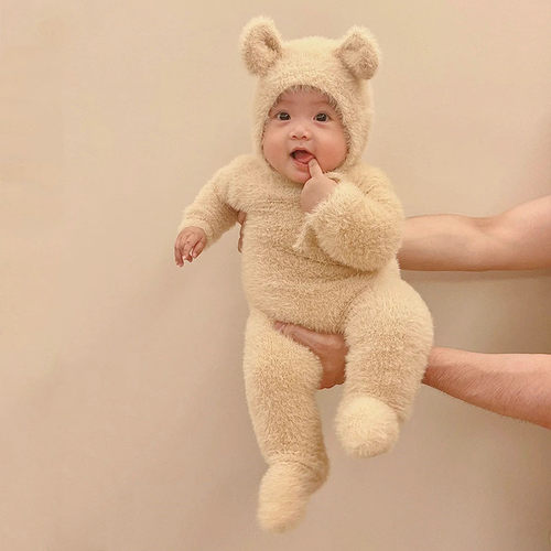 是水貂毛冬天卡通爬服便宜