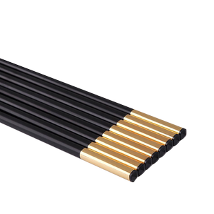 高档合金筷子家用家庭防霉防滑防潮快子轻奢酒店公筷私人刻字定制