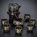 懒人自动茶具套装 家用喝茶泡茶壶陶瓷冲茶器功夫茶杯石磨泡茶神器