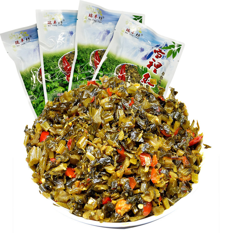 瑞丰坊客家酸菜王70g/包江西赣州定南特产擦菜雪里红香辣腌菜泡菜