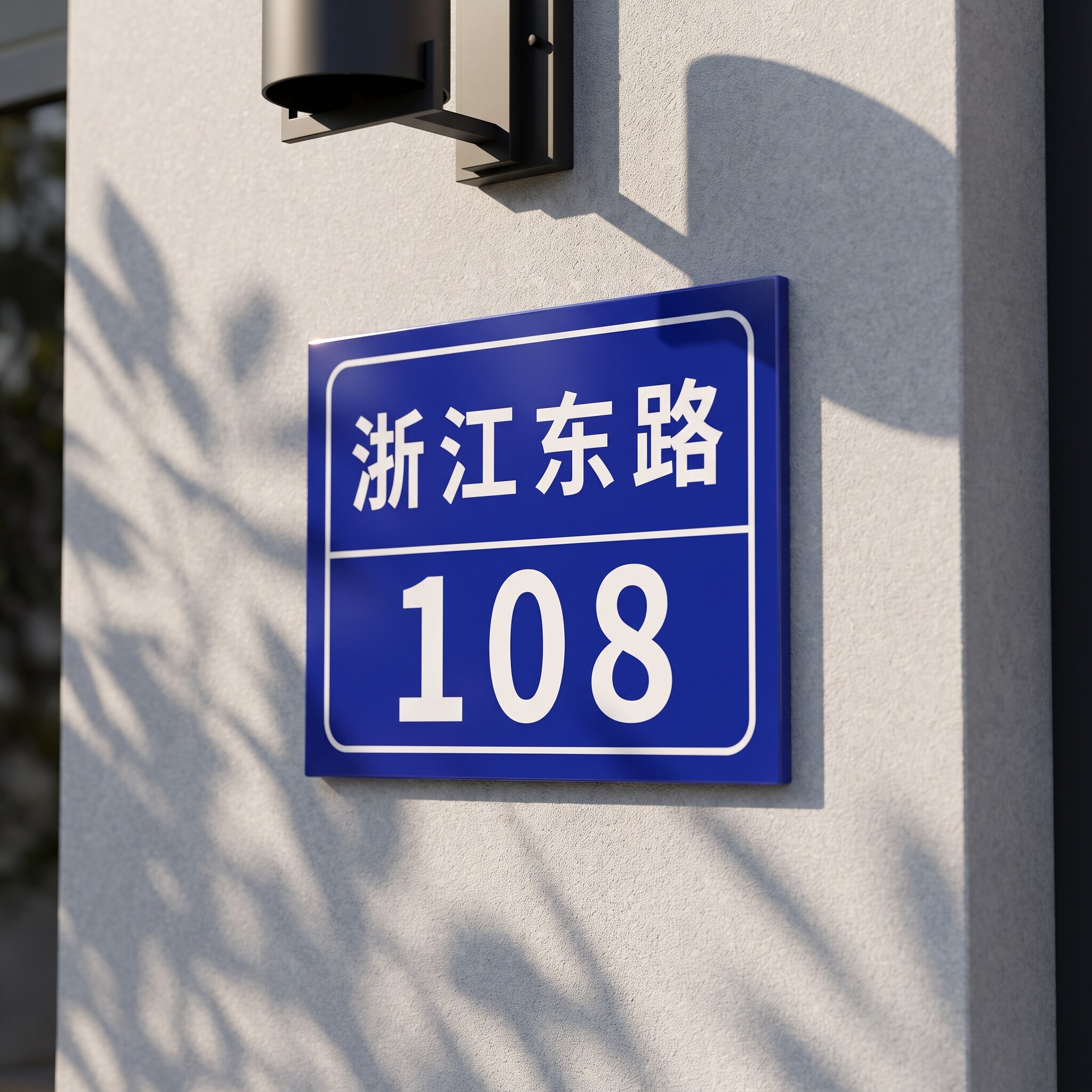 新款门牌号码牌家用高级感数字路牌铝板订制户外标识标牌贴定做制作订做指示做反光单元楼栋地址室外定制广告