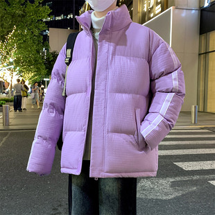 2025新款羽绒棉服男冬季2025新款立领棉衣宽松加厚棉袄外套面包服