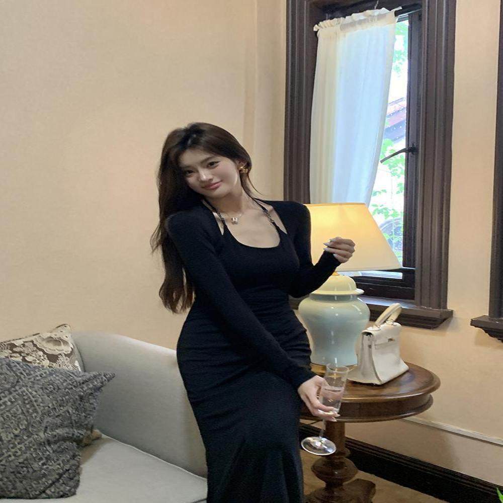 法式名媛风性感挂脖连衣裙感宴会气质收腰晚礼服鱼尾长裙女装,女装/女士精品,礼服/晚装,淘宝优惠券,粉丝福利购,淘宝优惠卷