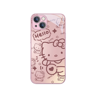 HelloKitty手机壳适用情侣16新款iPhone15/14promax凯蒂猫苹果17系列/13pro帕恰狗12mini创意11/xsmax/xr金属