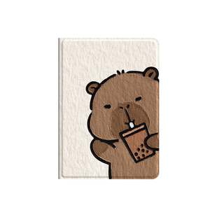 卡皮巴拉适用ipad保护套10.9寸11/12.9寸新款情侣小众趣味mini6平板壳第十代pro带笔槽8.3寸水豚mini5透明软