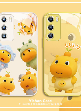 适用vivox300/x200promini水豚LuLu手机壳噜噜红米note14卡通小米17promax/15ultra可爱oppofindx8s周边k80全