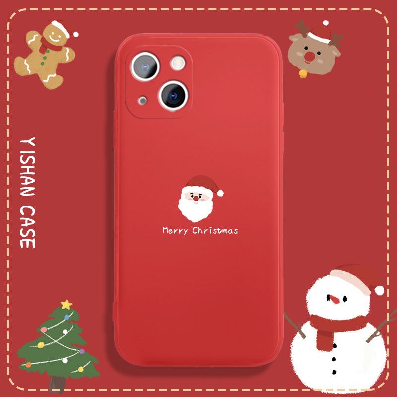 圣诞节创意硅胶手机壳适用于苹果