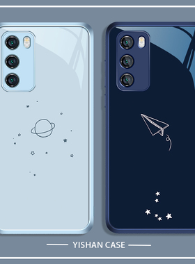 适用OPPOReno8手机壳新款vivos16Pro高级感x80x70x90星空findx6Pro简约iqoo11情侣neo7液态玻璃s15s17s12亮面