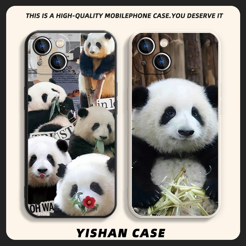 适用苹果17系列/14手机壳15新款iPhone13promax福宝16熊猫12mini花花11果赖xr和花xs硅胶8plus/7小熊猫6萌兰1