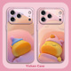 睡觉水豚LULU手机壳适用苹果17promax噜噜iPhone16plus情侣15pro周边14卡通12mini 11新款 xsmax玻璃13橙黄色8