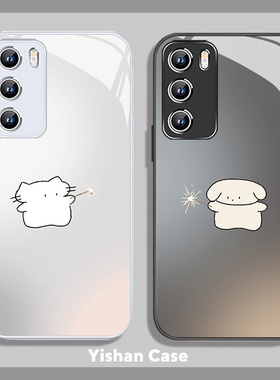 适用小米17promax烟花猫咪狗狗14卡通10s情侣note13红米k80pro可爱k70新款civi4粉色12Turbo玻璃12sultra全包