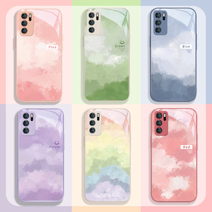 色彩手机壳适用华为mate80 艺术90 荣耀200pro闺蜜小清新mate60绿紫粉蓝红pura70ultra晕染nova12夏天p40新款