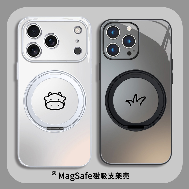 老牛吃嫩草情侣手机壳适用苹果