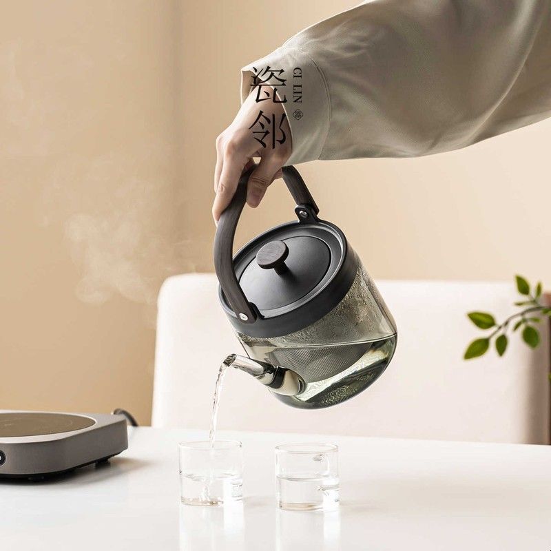 瓷邻电陶炉迷你煮茶器泡茶壶家用小型玻璃烧水壶围炉煮茶电茶炉