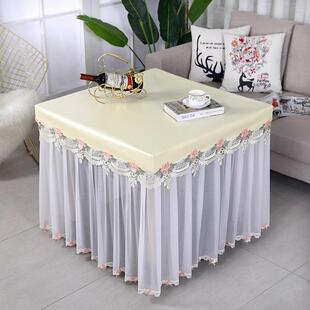 新款烤火罩电炉罩套电暖炉烤火桌布罩正方形烤火被长方形茶几桌布