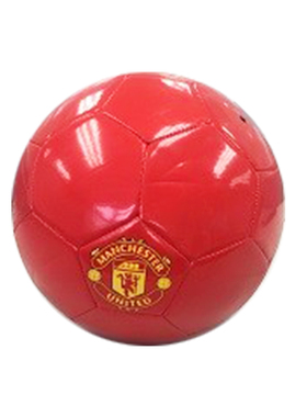 【特价清仓】曼联红色漆皮足球 海湾联名款 无签名版