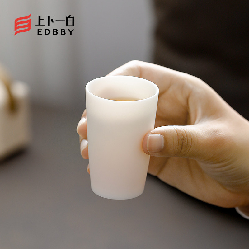 上下一白 | 白酒杯陶瓷 黄酒杯 品酒白瓷酒杯白酒酒盏个人专用,餐饮具,白酒杯,淘宝优惠券,粉丝福利购,淘宝优惠卷