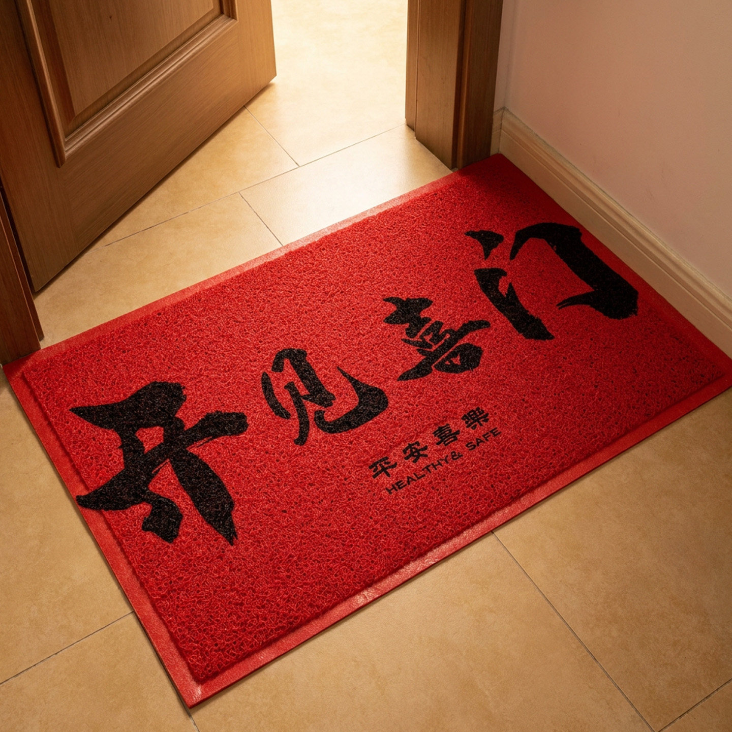 入户门玄关丝圈防滑除尘防水地垫图片