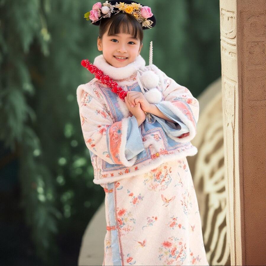 刺绣马甲送毛领关注立减5元