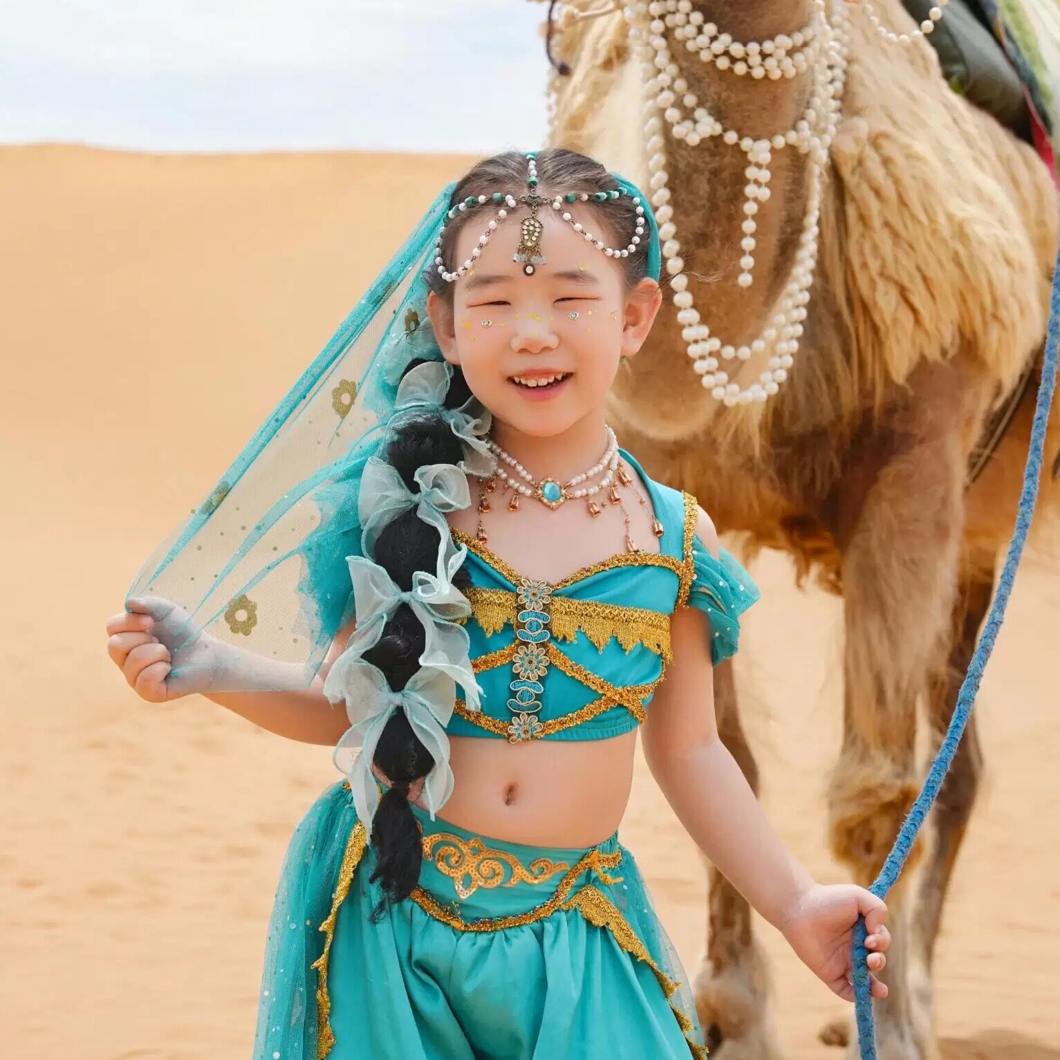 儿童印度舞演出服茉莉公主异域风情天竺少女舞蹈服装女童夏季套装