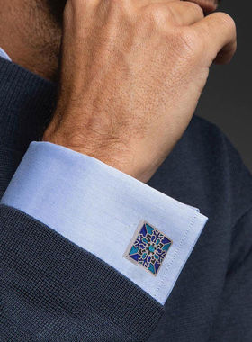 法式衬衫袖扣袖钉欧美高级金属感花式袖口扣男女西服纽扣配饰现货