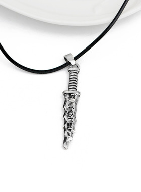 Amazon亚马逊超自然小刀匕首皮绳