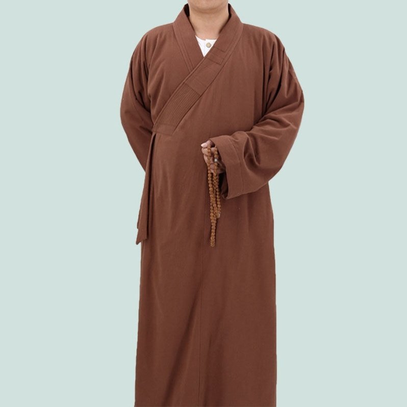 特卖冬季棉麻加绒僧服长褂棉袄大褂僧袍秋出家师父加厚僧人衣服和