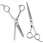 承牌美发理发剪刀平剪打薄牙剪发型师专业碎发剪套装 MK7寸结构剪