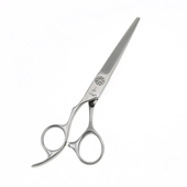 左手美发理发剪专业发廊结构平剪日本440C钢材碎发工具利器承剪UB