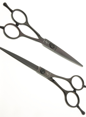 承剪A型剪刀5.5-6寸发型师美发理发碎发结构平剪日本440C钢小黑剪